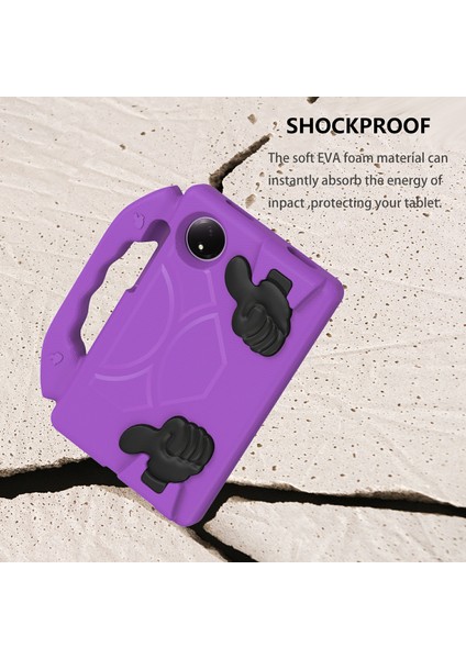 Xiaomi Redmi Pad Se 4g 8.7 Inç Kılıf Için Başparmak Anti-Drop Eva Tablet Koruyucu Kapak-Koyu Mor (Yurt Dışından)