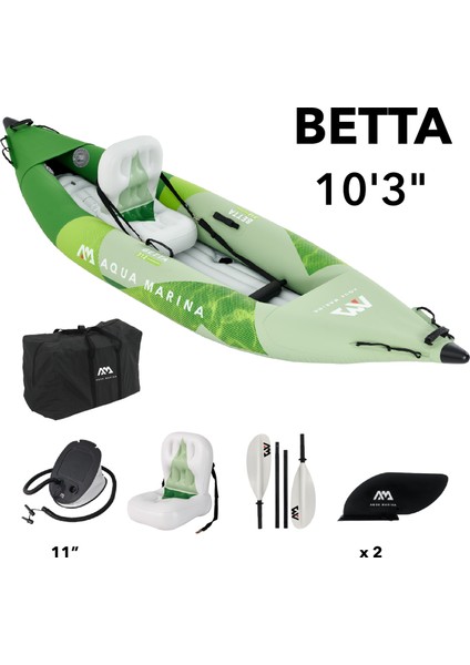 Aqua Marına BETTA-312 Şişme Kano Kayak Tek Kişilik