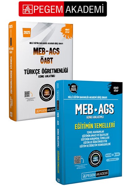 2025 Meb-Ags-Öabt Türkçe Öğretmenliği Konu Anlatımlı / 2025 Meb-Ags Eğitimin Temelleri Konu Anlatımlı