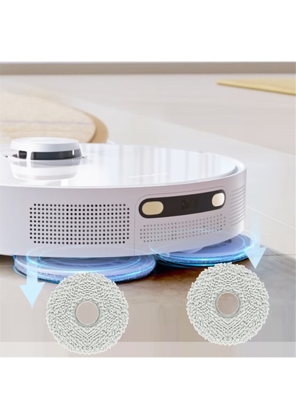 Xiaomi Mijia M30 Pro / C107 Robot Süpürge Paspas Bezi Için 6 Adet Yıkanabilir Paspas Bezi Yedek Aksesuar Parçaları (Yurt Dışından)