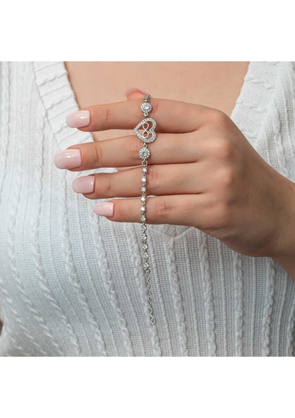 Gümüş Kalp Sonsuzluk Kadın Su Yolu Bileklik fiyatları