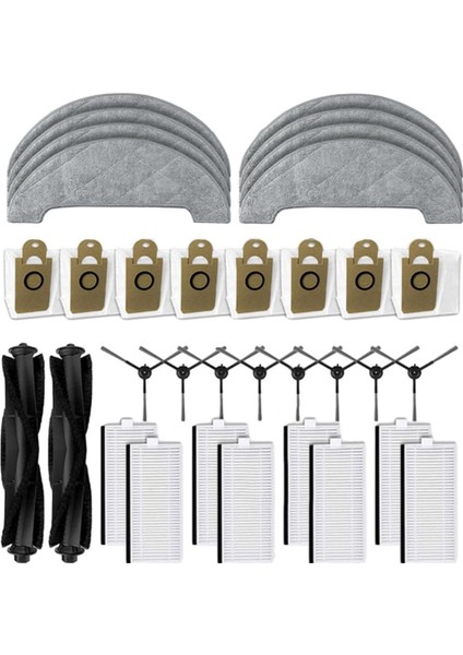 Laresar L6 Pro Robot Süpürge Ana Yan Fırçalar Hepa Filtreler Paspas Bezi Toz Torbaları Yedek Parçaları (Yurt Dışından)