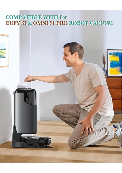 Eufy Omni S1 Pro / Omni S1 Robot Süpürge Aksesuarları Için 12 Paket Toz Torbası Yedek Toz Torbaları (Yurt Dışından)