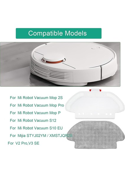 Xiaomi Mi Robot Vakumlu Mop 2s, Mop Pro, Mop P, S12, S10 Eu, STYJ02YM, Viomi V2 Pro, V3 Se, Mop Bezi Tutucu Ped Için (Yurt Dışından)