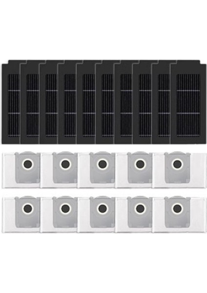 Ecovacs T50 Pro Süpürge Aksesuarları Için 20 Adet Filtre ve Toz Torbası (Yurt Dışından)