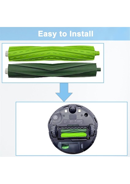 Irobot Roomba Eıj Serisi Için Kauçuk Rulo Fırça, E5 E6 E7 I3 I3+ I4 I4+ I6 I6+I7 I7+ I8 I8+ J6+ J7 J7+ I5 I5+J5 J5+ (Yurt Dışından)