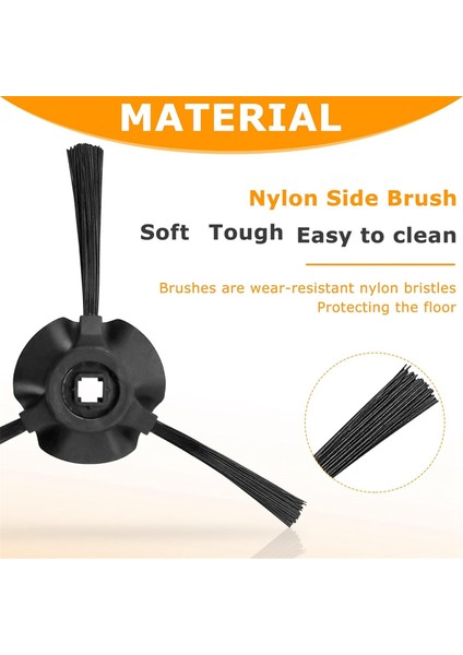 Shark Matrix Robot Süpürge RV2310, RV2310AE, AV2310, AV2310AE, RV2300 Süpürge Için 8 Paket Yan Fırça Yedekleri (Yurt Dışından) fiyatları