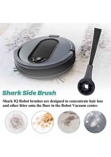 10 Adet Yan Fırça Yedekleri Shark Iq Robot R101AE (RV1001AE), RV1100, RV1101, RV2011DRUS, RV912S, R100 ile Uyumlu (Yurt Dışından) modelleri
