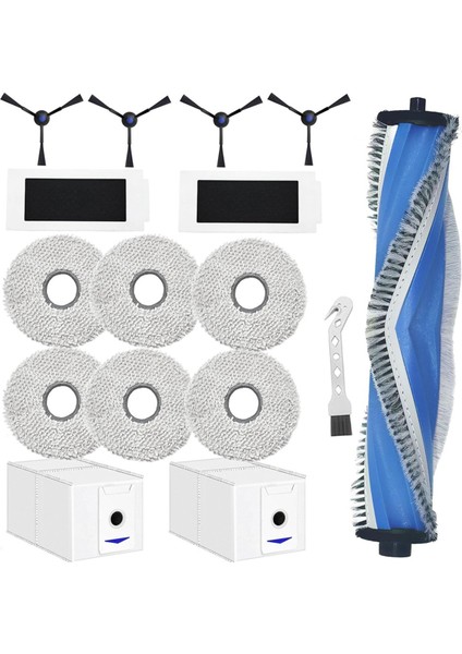 Ecovacs Deebot T30 Pro Omni / T30 Omni Ana Yan Fırça Hepa Filtre Paspas Bezi Toz Torbaları Aksesuarları (Yurt Dışından)