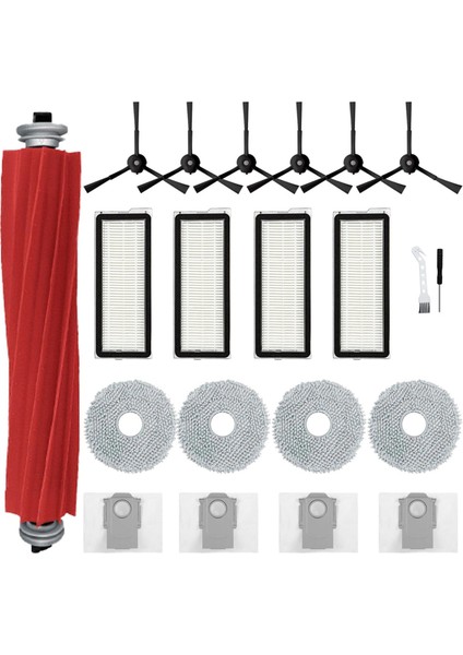 Roborock Qrevo S/qrevo Pro/qrevo Maxv Için Vakum Aksesuarları Temizleyici Robot Paspas Bezi Pedleri Vakum Toz Torbaları Hepa Filtreleri (Yurt Dışından)