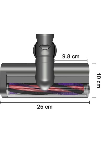 Dyson V6 DC58 DC59 DC62 DC72 Motor Fırçası Yüksek Torklu Elektrikli Süpürge Doğrudan Tahrikli Elektrikli Başlık Için Türbin Fırçası (Yurt Dışından) modelleri