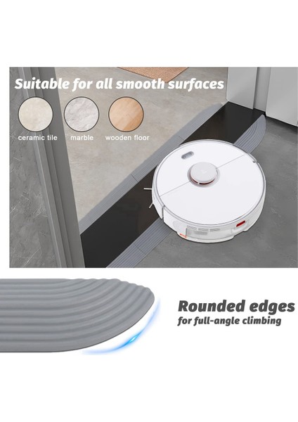 Ev Eşik Çubukları Rampa Matı Yardımcı Irobot Xiaomi Narwal Ecovacs Süpürme Robotu Elektrikli Süpürge ile Uyumlu (Yurt Dışından)