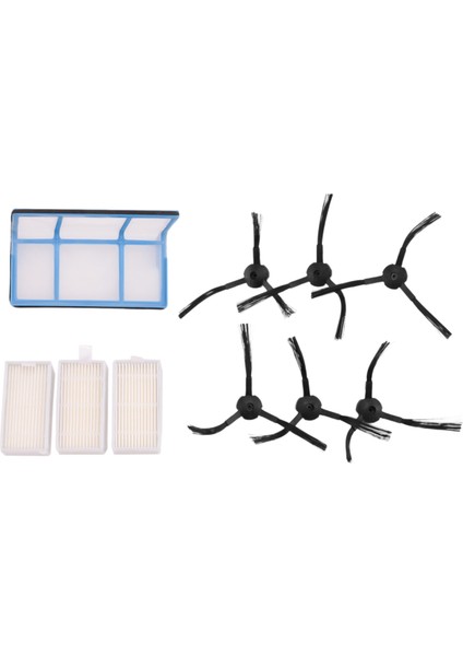 Ilıfe V3 V3S V5 V5S V5S Pro Robot Süpürge Için Yedek, 1x Birincil Filtre + 3x Filtre + 6x Yan Fırça (Yurt Dışından) fırsatları