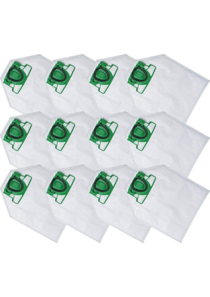 Vorwerk Kobold Vk 200 Için 12 Adet Elektrikli Süpürge Torbası - Vk 200 VK200 Fp Için Premium Elektrikli Süpürge Torbaları (Yurt Dışından)