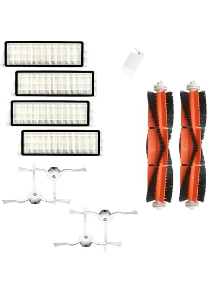 Hepa Filtre + Yan Fırça + Ana Fırça Xiaomi Vakum Için Roborock S50 S55 S6 S1 S2 Robot Süpürge Parçaları Aksesuarları (Yurt Dışından)