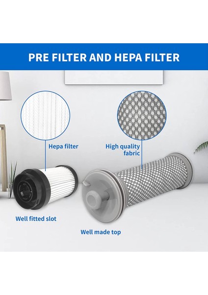 Tineco Pure One x Kablosuz Elektrikli Süpürge Için Uyumlu Yedek Filtre Kiti, 2 Ön Filtre ve 1 Hepa Filtre (Yurt Dışından)