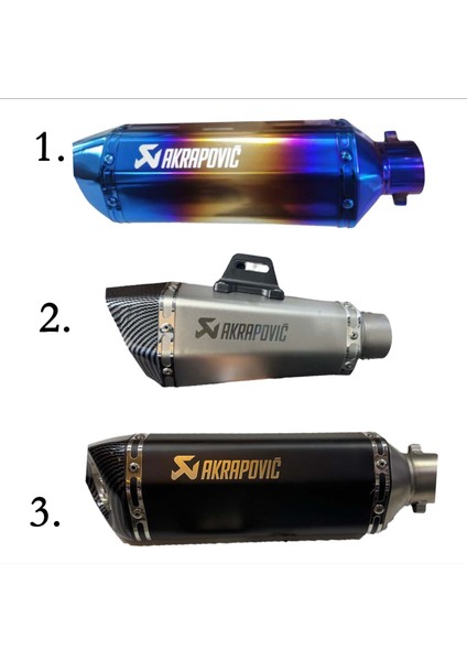 Akrapovic Egzoz Universal Motosiklet Egzozu