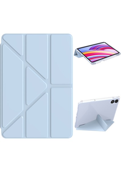 Xiaomi Redmi Pad Pro 5g / Pad Pro / Poco Pad 4g Origami Şeffaf Tablet Kılıfı-Bebek Mavisi Için (Yurt Dışından)