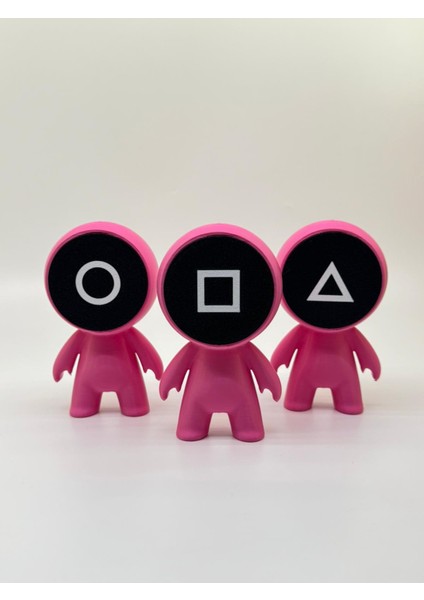 Squid Game Muhafız Figür Seti | Pembe | 13CM