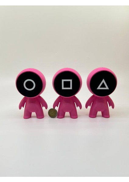 Squid Game Muhafız Figür Seti | Pembe | 13CM