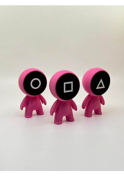 Squid Game Muhafız Figür Seti | Pembe | 13CM