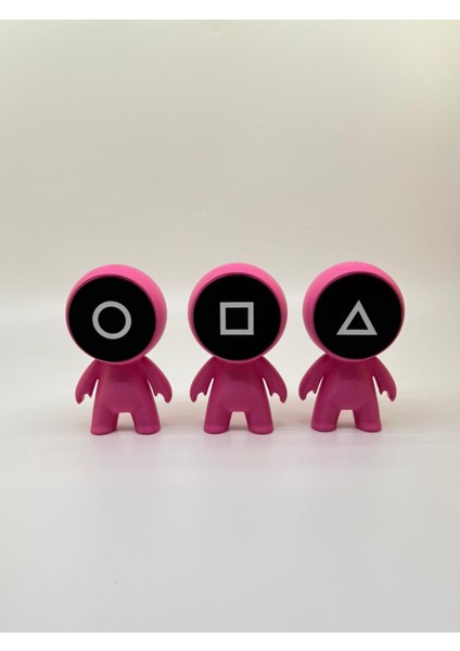 Squid Game Muhafız Figür Seti | Pembe | 13CM