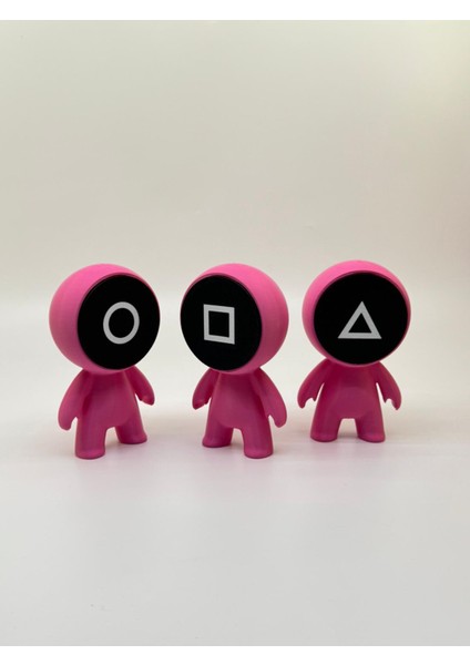 Squid Game Muhafız Figür Seti | Pembe | 13CM