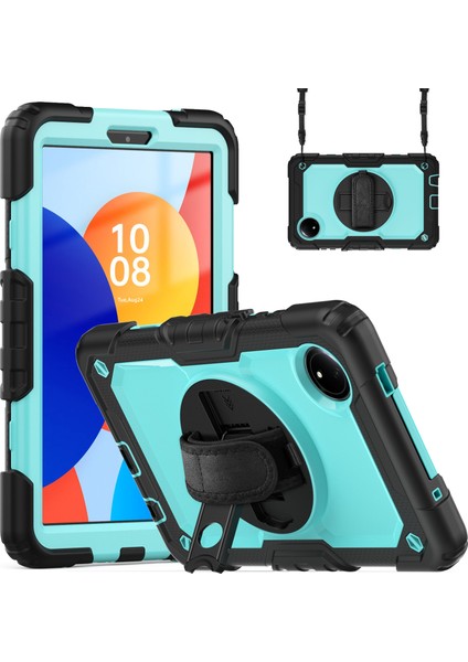 Xiaomi Redmi Pad Se 4g 8.7 Inç Kılıf El Kayışı Pc + Silikon Tablet Kapak Pet Ekran Koruyucu-Bebek Mavisi Pc Için (Yurt Dışından)