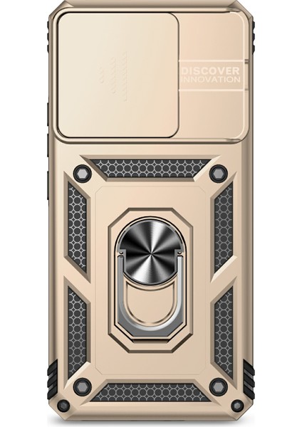 Xiaomi 14T Kılıf Pc + Tpu Telefon Kapağı Lens Için Ultimate Koruma Standı-Altın (Yurt Dışından) fiyatları