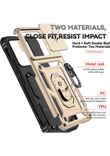 Xiaomi 14T Kılıf Pc + Tpu Telefon Kapağı Lens Için Ultimate Koruma Standı-Altın (Yurt Dışından) indirimleri