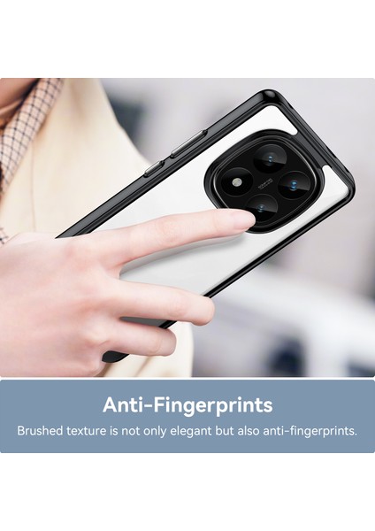 Xiaomi Redmi Note 14 Pro+ 5g Kılıf Tpu + Akrilik Koruyucu Şeffaf Telefon Kapağı-Siyah (Yurt Dışından) indirimleri