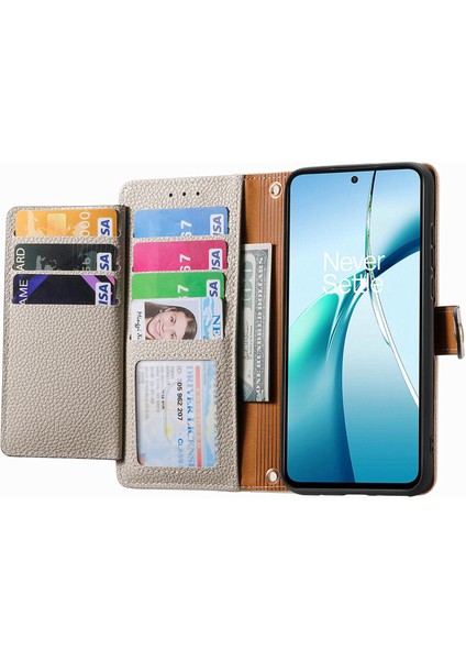 Xiaomi Redmi Note 14 5g Kılıf Için Rfıd Engelleme Fermuarlı Cep Deri Cüzdan Telefon Kapağı-Gri (Yurt Dışından) fiyatları