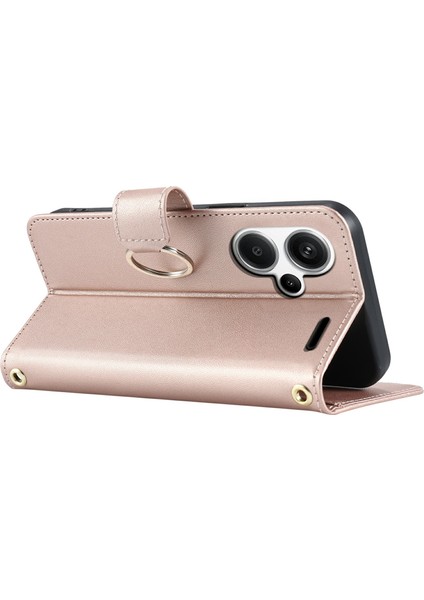 Xiaomi Redmi Için Not 13 Pro + 5g Crossbody Halka Toka Cüzdan Eşkenar Dörtgen Mobil Kapak-Gül Altın (Yurt Dışından) indirimleri