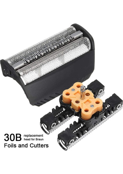 Elektrikli Tıraş Makinesi Bıçağı, Yedek Tıraş Makinesi Folyo Kesici Bıçağı 30B 330 199 197S-1 195S-1 4845 4745 5743 7516 7475 7493 7763 7783, Gümüş ve Siyah (Yurt Dışından) fiyatları