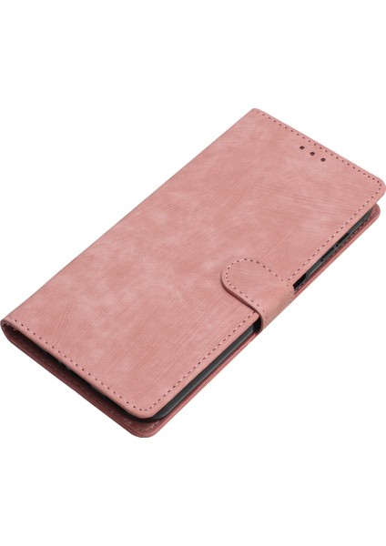Xiaomi 14T Kılıf Için Kart Pıhtıları Cilt Dokunuşu Pu Deri Telefon Kılıfı Stand-Pembe (Yurt Dışından) modelleri