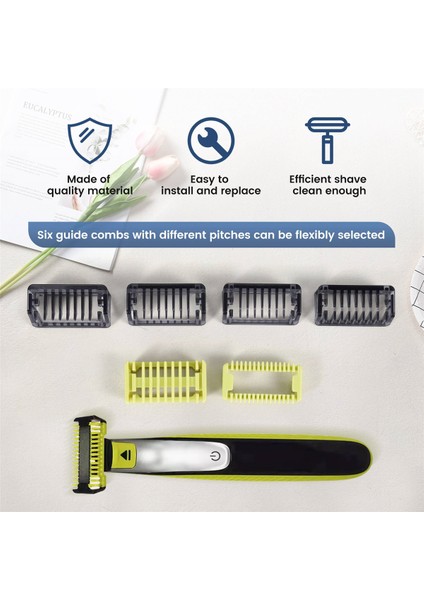 Konumlandırma Tarak, Kırpma Ataşmanları Yüz Vücut Seti Bir Bıçak Için QP2520 QP2530 QP2620 QP2630 QP6510 QP6520 Saç Kesme Makineleri, Gösterildiği Gibi (Yurt Dışından)