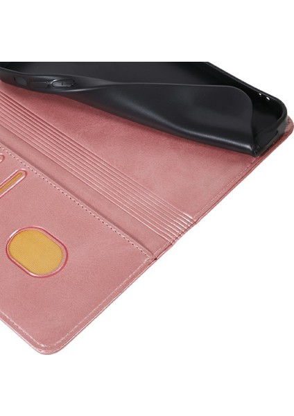 Xiaomi Redmi Note 14 Pro+ 5g Kılıf Için Güçlü Manyetik Pu Deri Telefon Kapağı Buzağı Dokusu-Gül Altın (Yurt Dışından) fiyatları