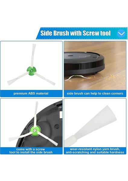 Irobot Roomba I7 Için Aksesuar Seti, Elektrikli Süpürge Filtresi Roomba I7+ I3+ I4 I4+ I6+ I6+ I8 I8+ J7 J7+ E5 E6 E7 E & I (Yurt Dışından)