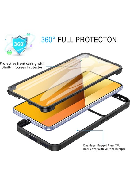 Xiaomi 14T Pro Kılıf Akrilik + Tpu Şeffaf Telefon Kapağı, Pet Ekran Filmi-Siyah (Yurt Dışından) fiyatları