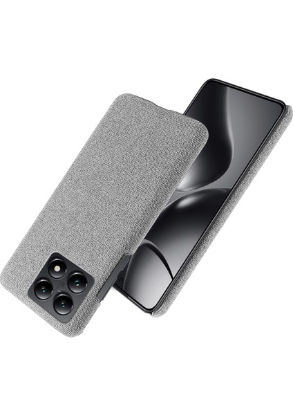 Xiaomi 14T Telefon Kılıfı Için Kumaş Dokusu Çizilmez Koruyucu Pc Arka Kapak-Açık Gri (Yurt Dışından) fırsatları