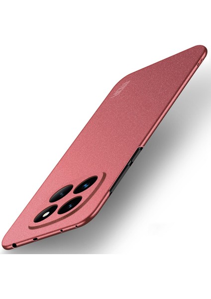 Xiaomi Redmi Note 14 Pro 5g Mofı Shield Mat Serisi Kılıf Pc Telefon Kapağı Slim Fit-Kırmızı (Yurt Dışından)