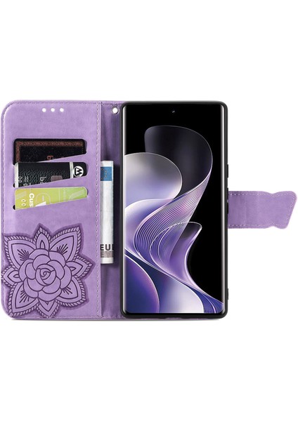 Xiaomi Redmi Note 14 Pro+ 5g Kılıf Pu Deri Cüzdan Telefon Kapağı Desenli-Açık Mor (Yurt Dışından) fiyatları