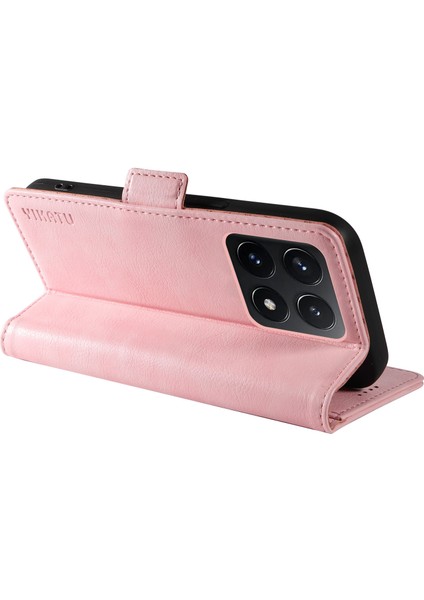 Xiaomi 14T Kılıf Yan Toka Pu Deri Telefon Kapağı Litchi Doku-Pembe Için (Yurt Dışından) fırsatları