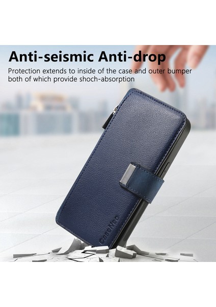 Caseneo Mw-02 Telefon Kılıfı Xiaomi Redmi Için 14C 4G/14R 5g/poco C75 4g Ayrılabilir Manyetik Deri Çevirme Telefon Kapağı-Koyu Mavi (Yurt Dışından) indirimleri