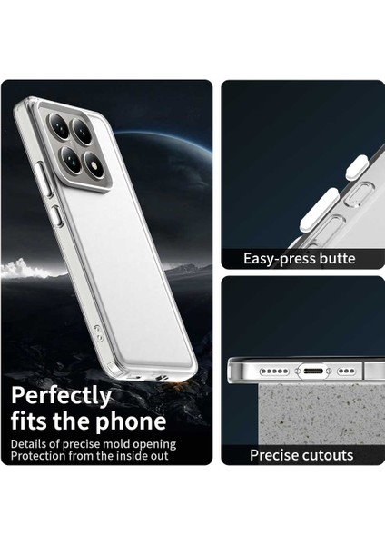 Xiaomi 14T Kılıf Pc+Tpu+Pet Mat Düşme Önleyici Telefon Arka Kapak-Beyaz (Yurt Dışından) modelleri