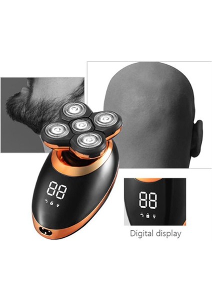 Tıraş Makinesi, Islak Kuru Elektrikli Tıraş Makinesi Erkekler Için Sakal Saç Kesme Makinesi Kel Tıraş Makinesi LCD Ekran Bakım Seti, Gösterildiği Gibi (Yurt Dışından) indirimleri