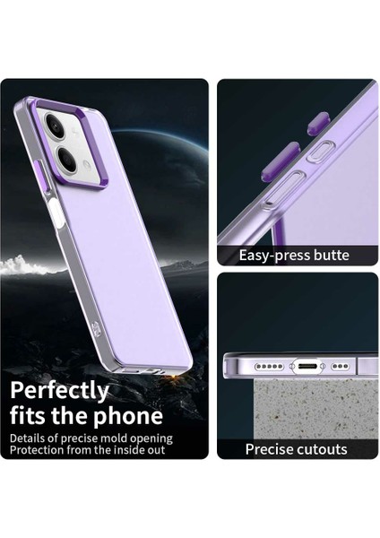 Xiaomi Redmi Için Not 13 5g/not 13R Pro 5g/poco X6 Neo 5g Telefon Arka Kapak-Mor (Yurt Dışından)