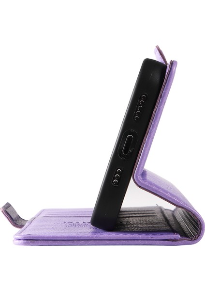 Xiaomi 14T Kılıf Yan Toka Pu Deri Telefon Kapağı Litchi Doku-Mor Için (Yurt Dışından) indirimleri