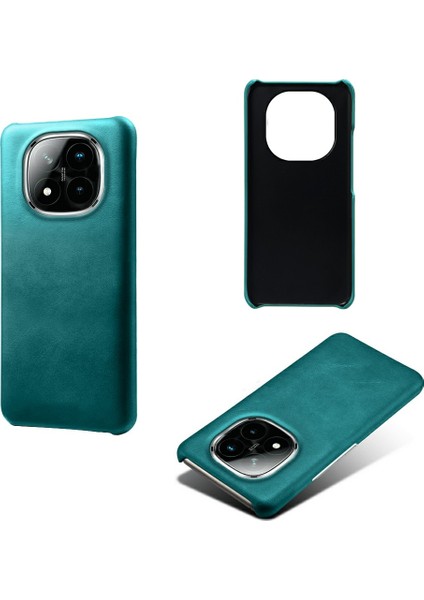 Xiaomi Redmi Note 14 Pro+ 5g Kılıf Buzağı Dokusu Pu Deri Sert Pc Koruyucu Telefon Kapağı-Yeşil (Yurt Dışından) fiyatları
