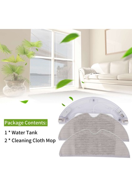 3 Adet Robot Süpürge Su Tankı Temizleme Bezi Xiaomi Mijia Mi 1c Mop Pro Ev Süpürgesi Yedek Parçaları Için Uygun (Yurt Dışından)